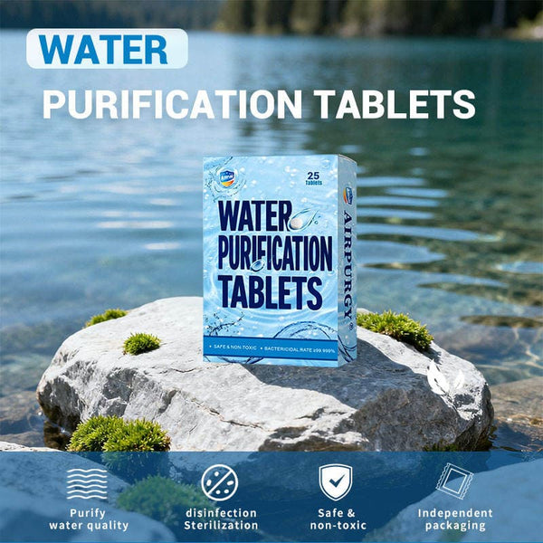 DrAcher Emergency Water Purification Tablets - 25 Count