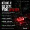 DrAcher AI USB Drive: 128GB Offline AI Assistant (No Internet, No Subscription)