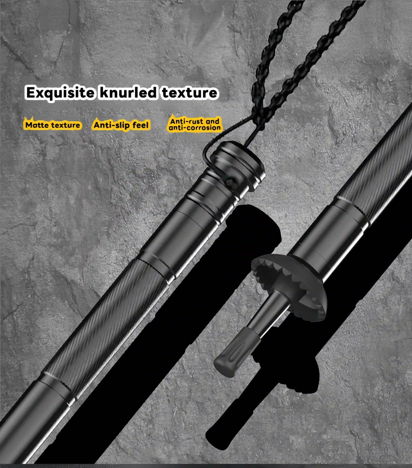 2026 DrAcher TitanGrip 123cm Tactical Survivor Staff