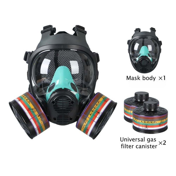DrAcher Panoramic Gas Mask - Military Grade CBRN Protection