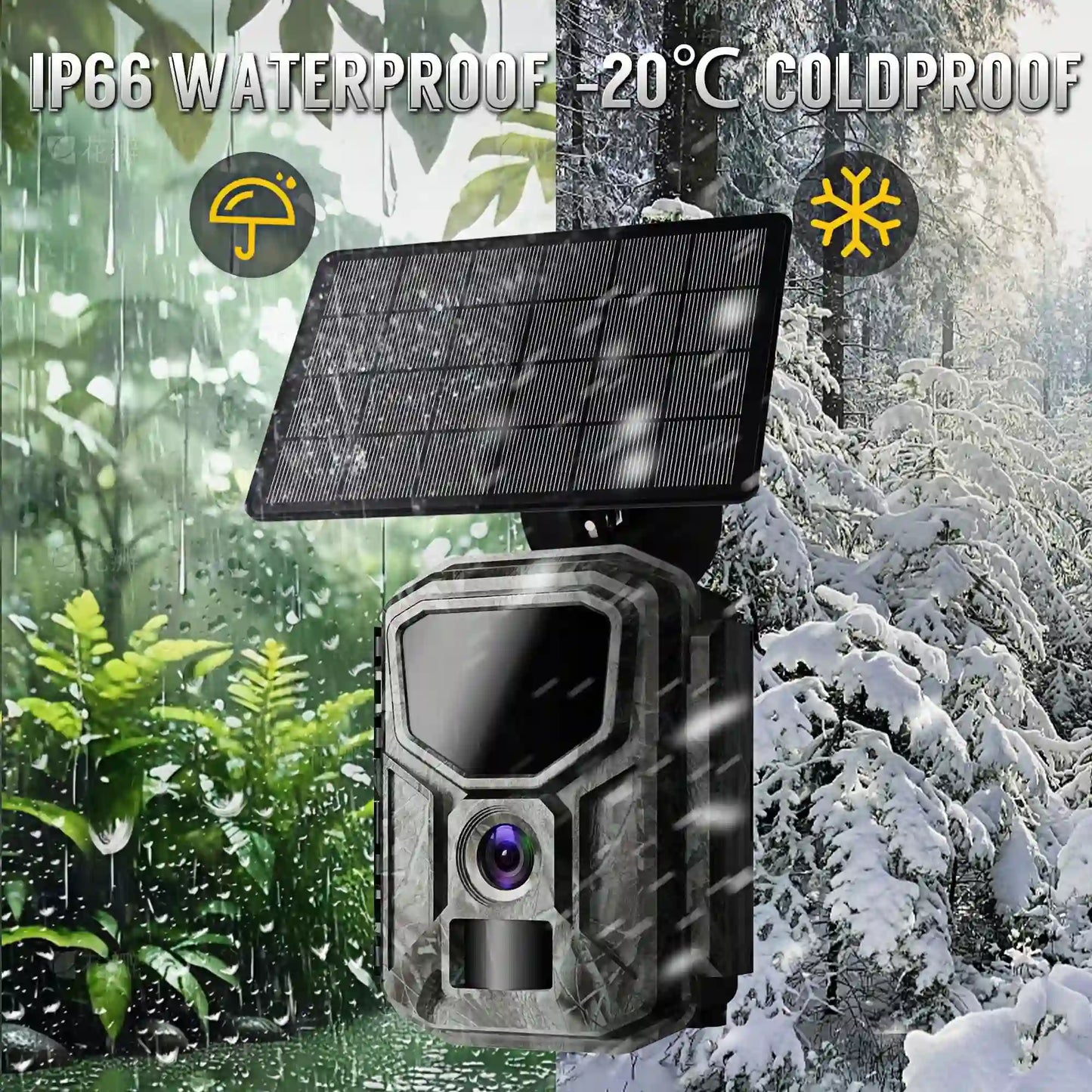 DrAcher Solar WiFi Wildlife Camera (8K Ultra HD)