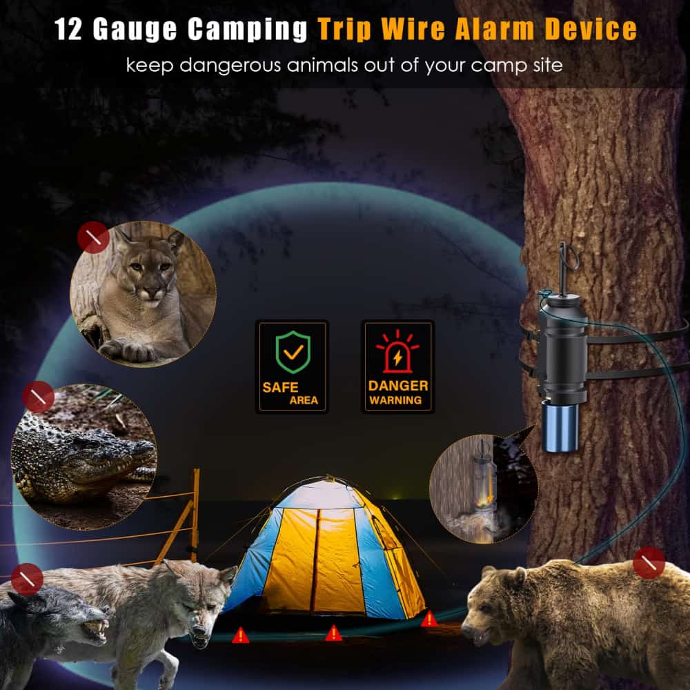 Draagbaar Perimeter Alarm Voor Camping – Luide 125 DB, Instelbare Gevoeligheid, Ook Voor Nachtvissen En Thuis
